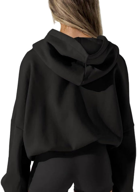 Women's Zip Up Cute Hoodie Oversized Casual Sweatshirt