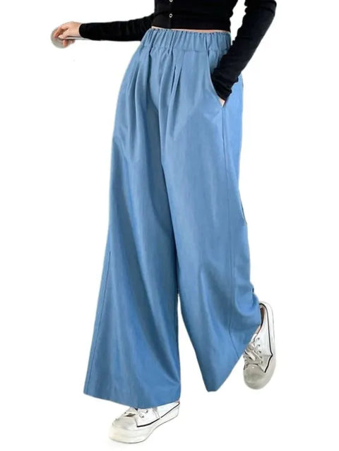 Wide Leg Stylish Denim Trouser TLHR01