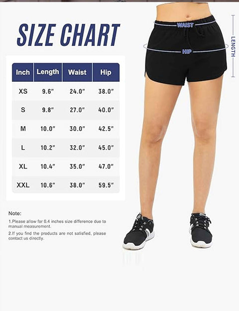 Women Comfy Athletic Cotton Shorts with Pockets